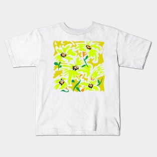 Floral abstract pattern Kids T-Shirt